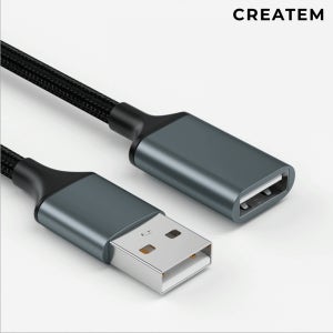 고급 편조 USB 연장 케이블 (키보드/마우스/프린터 유에스비 연장선) 1m, 1개