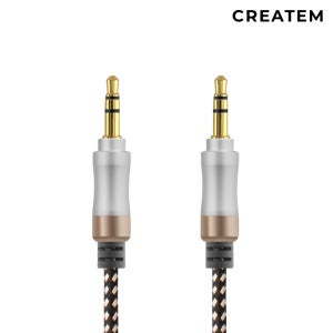 HiFi 고음질 편조 AUX 케이블 (스피커연결 스테레오 억스선/옥스선) 1m, 1개
