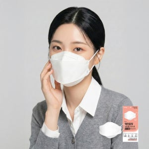 에어블링 국산자재 국내생산 보건용 마스크 라지 KF80 (5매 지퍼백) L(대형), 100개