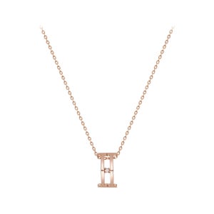 [티르리르] 14K 핑크골드 위빙 티 목걸이 TNJK4P00003S