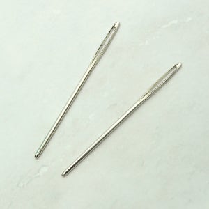 악세사리 부자재 뜨개 구슬 바늘 쇠 돗바늘 7cm 2개 세트