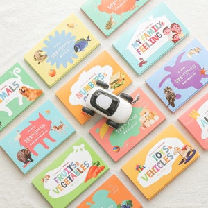 한글+영어 낱말 카드 258장+핀덴카