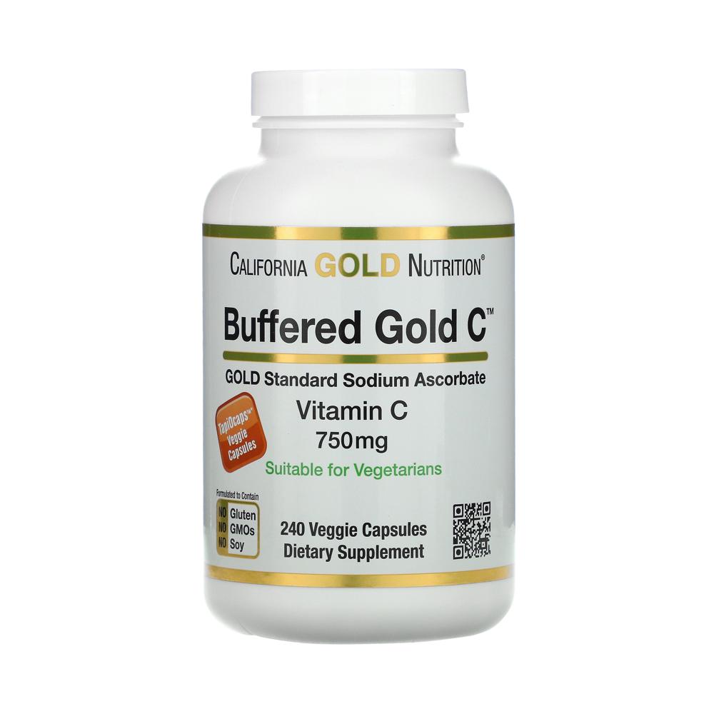 캘리포니아 골드 뉴트리션 <b>버퍼드 비타민C</b> <b>750mg</b> 240<b>캡슐</b>