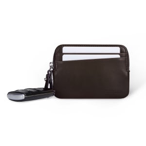 스마트키 지퍼지갑 다크브라운