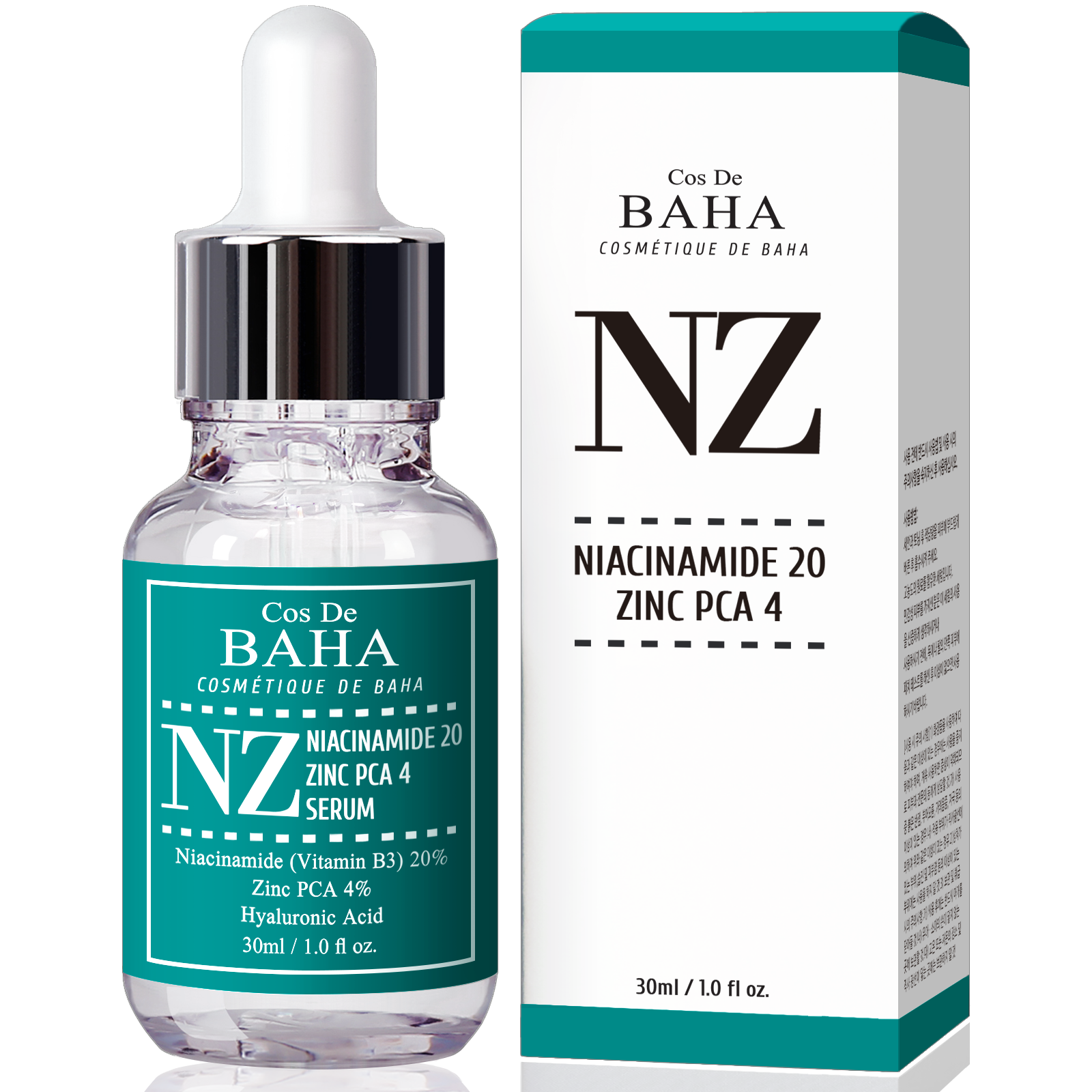 코스드바하 NZ 나이아신아마이드 20% 징크 피씨에이 4% 고함량 세럼 30ml