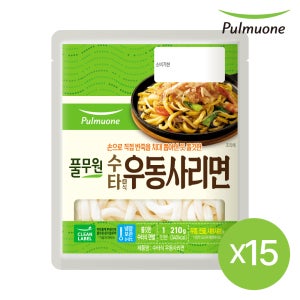 풀무원 수타식 우동사리면 210g x 15개