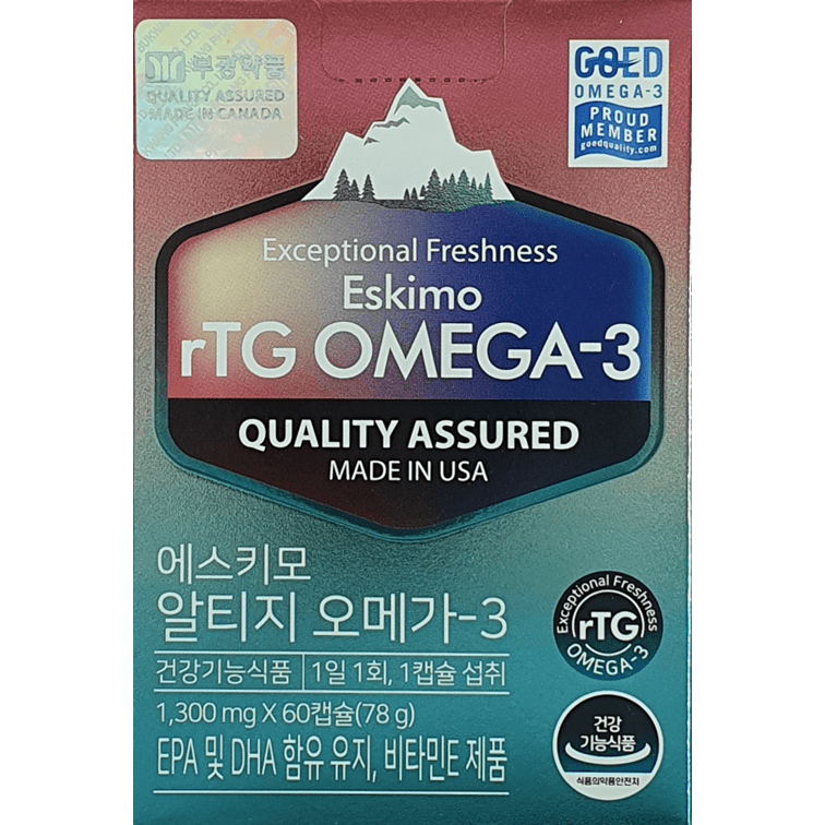 BK 부광 에스키모 알티지 오메가3 1,300mg x 60캡슐