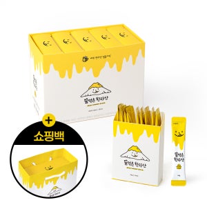 [꿀먹은 한라산] 100% 제주산 사양 꿀스틱 50개입 쇼핑백 포함 50포, 1개