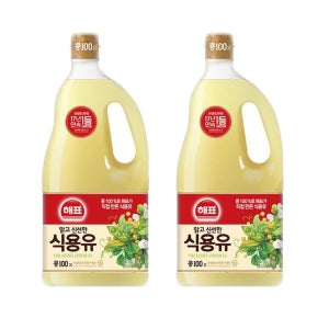 사조 해표 식용유 1.8L 2개 콩기름 튀김용 오일
