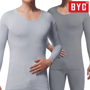 BYC 남성 상하세트 내복 양면 성인 라운드 빅사이즈 110-120 9부 겨울 보온 내의