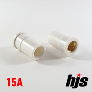 PVC 신주 암나사 밸브소켓 15A / 발브 발소 파이프 수전소켓 황동