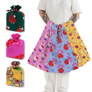 [바쿠백] BAGGU 장바구니 헬로키티 피너츠 스누피 3종세트