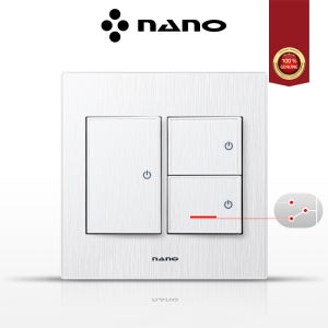 나노 아트2 화이트 2개용 3구 스위치 / 3로 1구