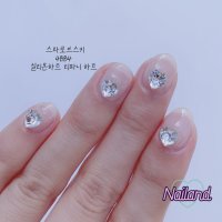 스와로브스키 4884 실리온하트 티파니하트(5.5,8mm) 네일파츠스톤 크리스탈 브이컷