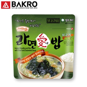 라면애밥 쇠고기미역국 전투식량 발열도시락 비상식량 비화식 한국군대음식 캠핑 등산식량