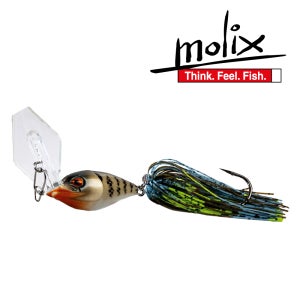 몰릭스 러버 매그넘 바이브레이션 지그 1-1/2oz 배스 루어 채터 베이트 낚시 용품