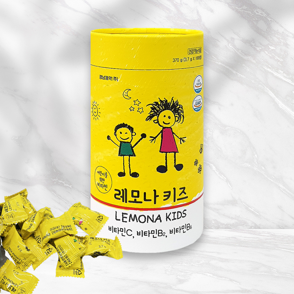 경남제약 레모나 키즈 100정 / 어린이 비타민C 츄어블 유아 아이 아스코르빈산 간식