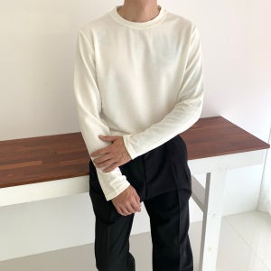 H.S 남자 기본 니트 이너 긴팔 티셔츠 3color