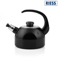 RIESS 리스 법랑 휘슬 주전자 2L Black 독일배송