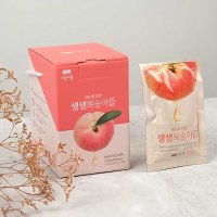 복숭아즙 주스 답례품 선물용 소포장 10팩 1100ml