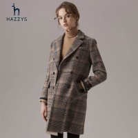 HAZZYS 헤지스 레이디스 여자 여성 울블렌드 핸드메이드코트 ABSSH09DH03