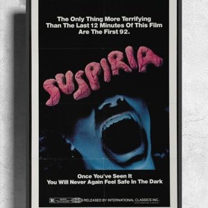 SUSPIRIA 영화 공포 다리오 아르젠토 오페라 실크 패브릭 포스터 아트 페브릭 포스터
