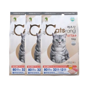 캐츠랑 5kgX3개 15kg 캣츠랑 전연령 대용량 길냥이 길고양이 사료 고양이 밥