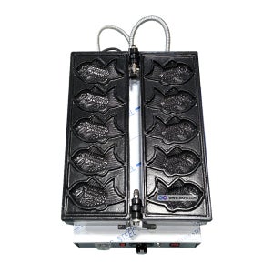 한국기계MC 국내산 업소용 전기식 큰 붕어빵기계 5구 / 5p (+ 반죽 5kg 팥앙금 3kg 무료증정)