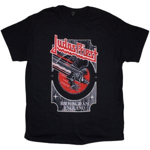 공식 JUDAS PRIEST 주다스 프리스트 Silver And Red Vengeance 반팔 티셔츠