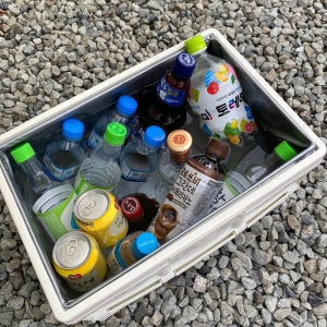 디비바 감성 캠핑 휴대용 아이스박스 낚시 캠핑용 쿨러 백 미니 보냉 가방 아이보리 30L