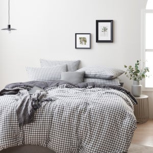 체크 호텔이불세트 침구세트 차렵 신혼 혼수 K/Q이불+Q패드+베개커버2