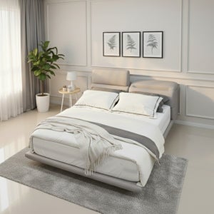 기능성 가죽 침대프레임, 슈퍼싱글 퀸침대 킹 라지킹 사이즈(맞춤제작), 레오