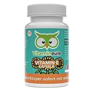 Vitamineule 비타민 E 60정 Vitamin E Capsules – High Dose, Natural & Vegan – 100 mg / 150 IU