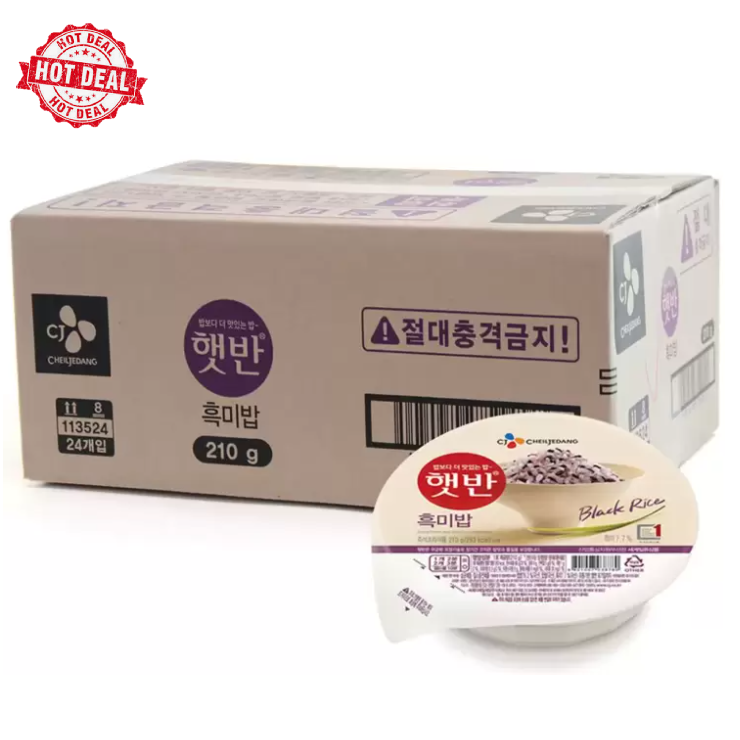 CJ 햇반 흑미밥 210g x24개