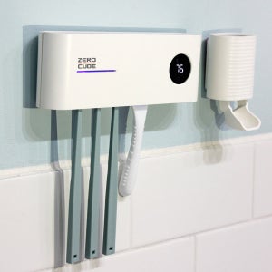 제로큐브 UV-C 99.9% 살균 건조 무선 칫솔살균기 퓨어화이트