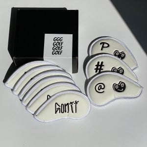 GEEGEEGEE 인조가죽 아이언커버 CRWT 크림화이트 9P