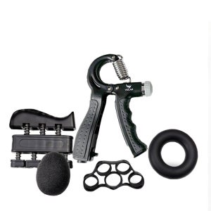 VOLAR 파우치포함 무소음 실리콘 손가락 악력기 5종 세트