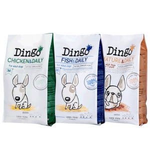 딩고 강아지 알러지 장건강 시니어 사료 3kg 3종 택1 치킨앤데일리