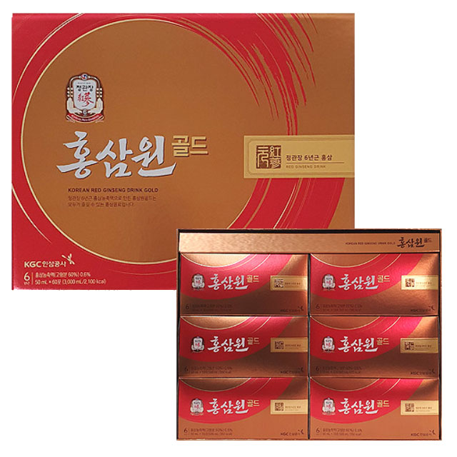 정관장 <b>홍삼</b>원 골드50ml x 60포 /6년근 선물세트/26년 4월까지 소비기한