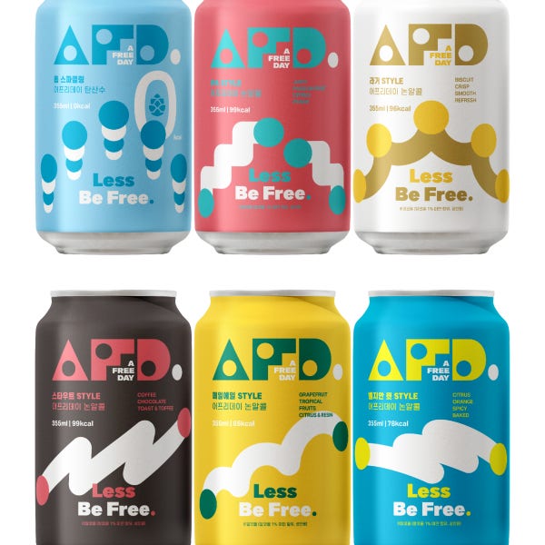 어프리데이 논알콜 수제맥주 어프리데이 논알콜(355ml) 6캔 (brew by 부족한녀석들)
