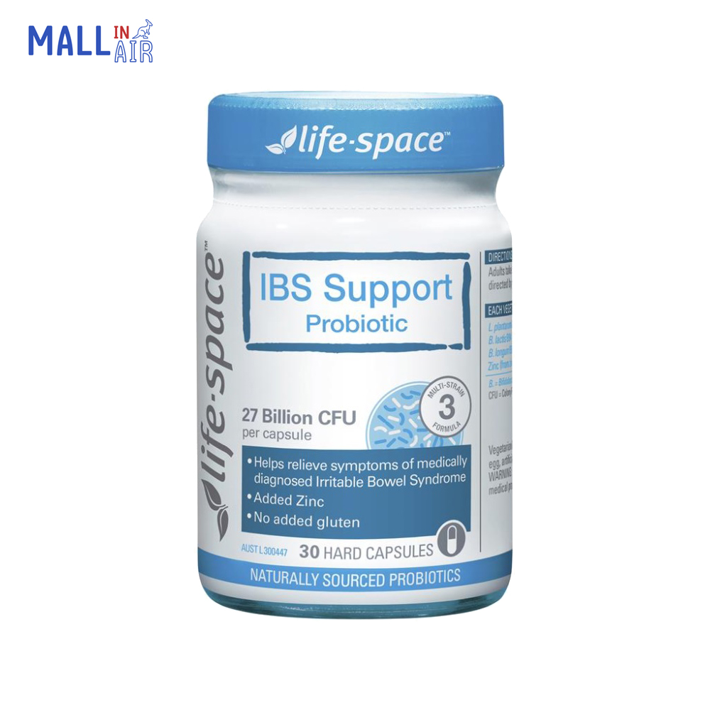 호주 <b>라이프 스페이스</b> Life Space <b>과민성 대장 증후군</b> IBS Support 유산균 30정