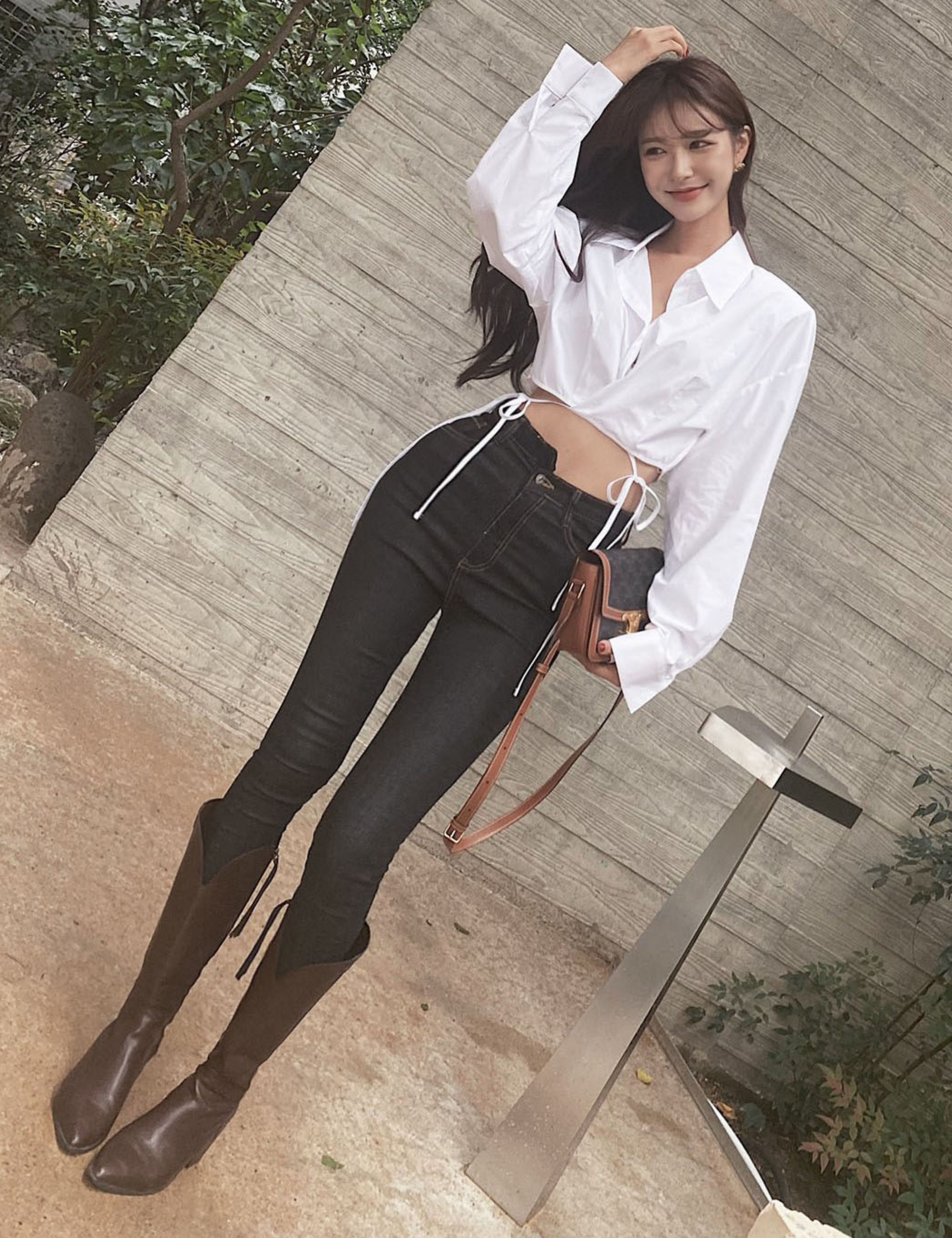 (단독오더) 크롭 패드 셔츠 블라우스 숏 화이트셔츠 루즈핏 오버핏 남방 카라 가을 유니크