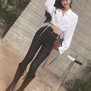 (단독오더) 크롭 패드 셔츠 블라우스 숏 화이트셔츠 루즈핏 오버핏 남방 카라 가을 유니크