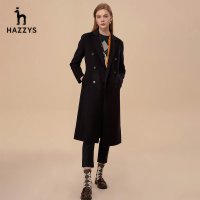 HAZZYS 헤지스 레이디스 여자 여성 울블렌드 핸드메이드 롱코트 ABSSH00DH04