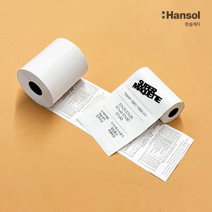 수퍼마케트 프리미엄 포스용지 57x30 2롤 컬러 영수증 감열지 무선단말기 포스기 전표