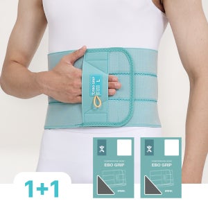 1+1 세트 에보그립 3단 허리보호대 허리복대