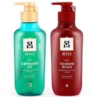 궁 려 청아 딥클렌징 쿨링 샴푸400ml 함빛 극손상 영양 컨디셔너400ml 세트