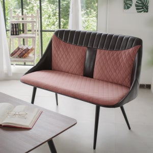 철제 업소용소파 인테리어 카페쇼파 1인 2인 미니 패브릭 편한 빈티지
