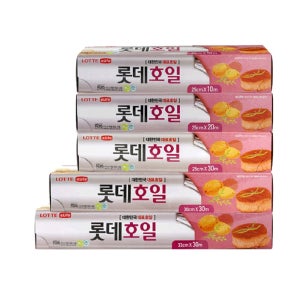 롯데알미늄 국산 쿠킹 알미늄 호일 두꺼운 16마이크로 1박스(box)