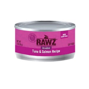 (복수구매10%)로우즈 캣 슈레디드 참치&연어 85g 고양이 사료 주식캔